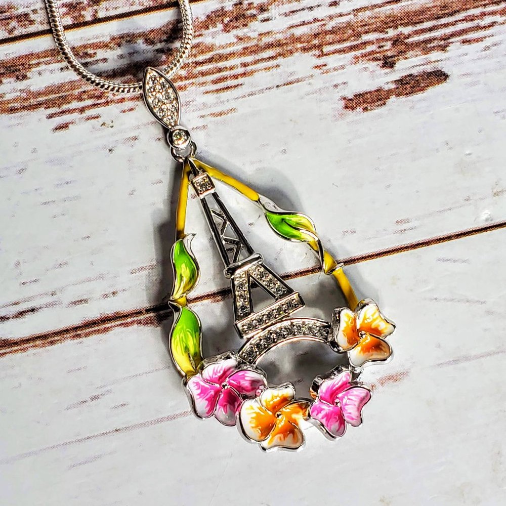 April in Paris Sterling Pendent